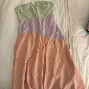 Maeve Anthropologie Pastel Midi Dress